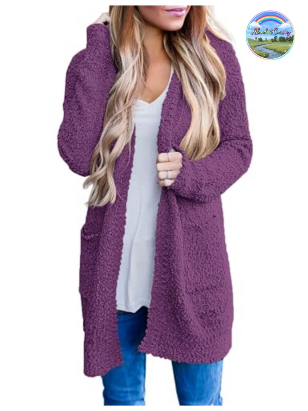 Fuzzy Chunky Oversized Cardigan Sweater with Pockets